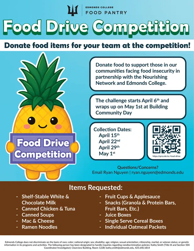 Edmonds College x Nourishing Network Food Drive
